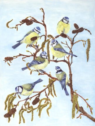 LIMITED EDITION FINE ART PRINT 0901 Cheeky Chappies (Blue Tits)