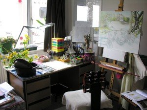 My studio desk