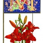 A Red Lily picture was also in the design (0813)