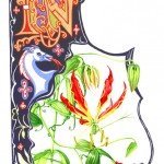 A Fire Lily picture adorned this motif (0808)