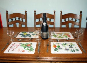 Large Place Mats, 4 Designs: Fine Fruits Range. Traditional cork-backed placemats. 
