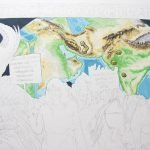 Geographical motif with 'dark space'