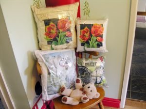 Cushions for comment (Teddy not included!)