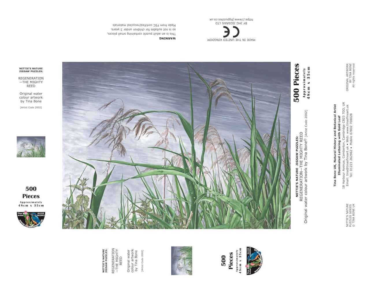 NETTIE'S NATURE PUZZLES: "Regeneration—The Mighty Reed" 500 piece £12 - Image 2